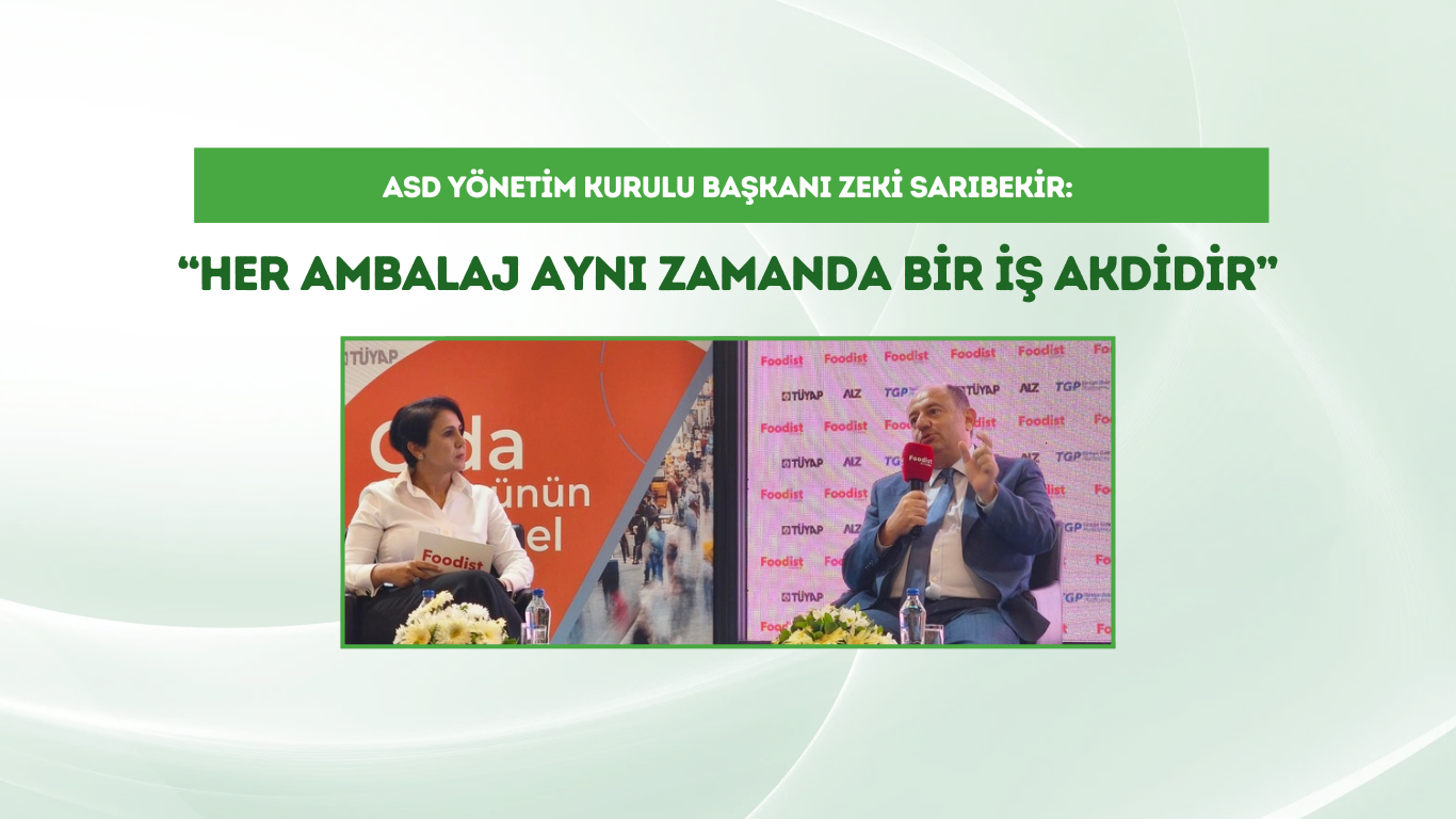 ASD Başkanı Sarıbekir,  Foodist İstanbul Uluslararası Gıda ve İçecek Ürünleri Fuarı'nda açıklamalarda bulundu